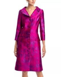 Teri Jon by Rickie Freeman Jacquard Coat Dress at Bloomingdales