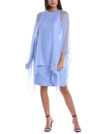 Teri Jon by Rickie Freeman Silk-layered Mini Dress Shop Premium Outlets at Shop Simon