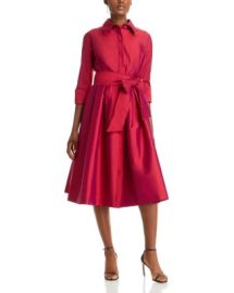 Teri Jon by Rickie Freeman Taffeta Shirt Dress Bloomingdales at Bloomingdales