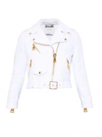 Terry Towelling Moto Jacket by Moschino at Farfetch