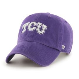 Texas Christian TCU Horned Frogs Hats Relaxed Clean Up Style 47 at 47 Brand