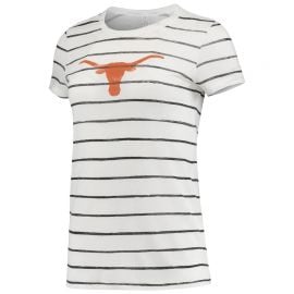 Texas Longhorns Alternative Apparel Womenx27s Ideal Stripe Tri-Blend T-Shirt  White at Fanatics