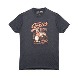 Texas Prison Rodeo T-Shirt - Navy Paris Texas Apparel Co at Paris Texas