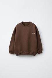 Text Cutout Sweatshirt at Zara