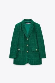  Textured Blazer with Buttons at Zara