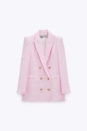 Textured Blazer with Buttons by Zara at Zara