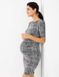 Textured Bodycon Maternity Dress at A Pea in the Pod