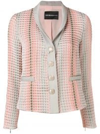 Textured Button Blazer at Farfetch