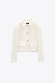 Textured Check Blazer at Zara