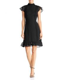 Textured Chiffon Ruffle Dress  Adrianna Papell at Bloomingdales