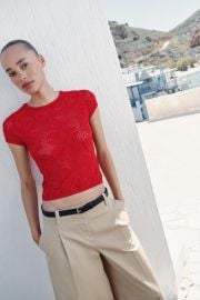 Textured Knit Top at Zara