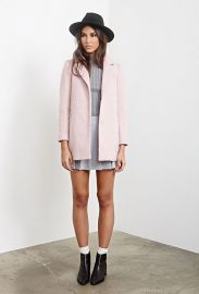 Textured Longline Coat at Forever 21