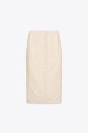 Textured Midi Skirt at Zara
