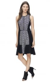 Textured Print Dress at Rebecca Taylor