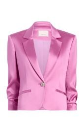 Textured Satin Le Petit Khloe Blazer Cinq Sept at Cinq a Sept