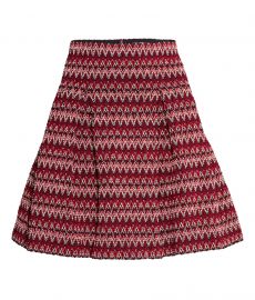 Textured Skirt in Red at H&M