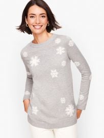 Textured Snowflake Sweater by Talbots at Talbots