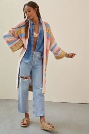 Textured Striped Cardigan at Anthropologie