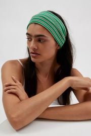 Textured Striped Headwrap at Urban Outfitters