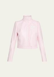Textured Vinyl Crop Jacket at Bergdorf Goodman