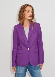 Textured Weave Blazer MEEM Intense Violet at ME+EM