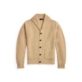 Textured Wool-Cashmere Shawl Cardigan at Ralph Lauren