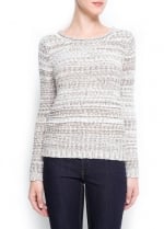 Textured sweater at Mango at Mango