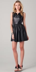 Thakoon black leather dress at Shopbop