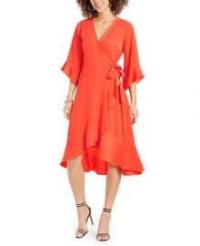 Thalia Sodi Ruffled Wrap Dress  Created for Macy s   Reviews - Dresses - Women - Macy s at Macys