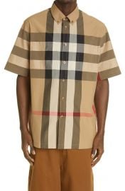 Thames Check Short Sleeve Button-Down Shirt at Nordstrom