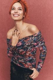 The Aleda Mesh Off Shoulder Top By Maeve at Anthropologie