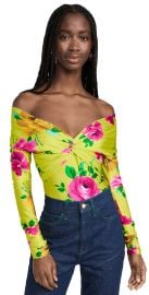 The Andamane Kendall Off Shoulder Thong Bodysuit at Shopbop