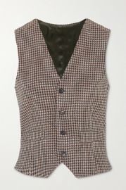 The Andrea houndstooth wool vest at Net A Porter