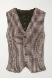 The Andrea houndstooth wool vest at Net a Porter