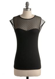 The Answer is Sheer Top at ModCloth