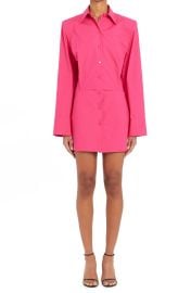 The Attico Cotton Poplin Minidress in 261 Bouganville  at Nordstrom