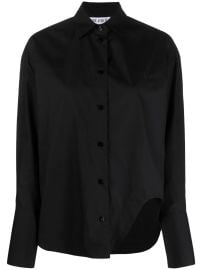 The Attico Eliza Logo embroidered Cotton Shirt at Farfetch