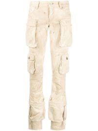 The Attico Essie marbled cargo pants at Farfetch