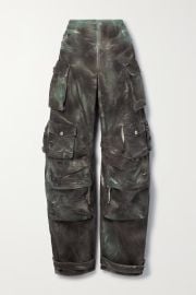 The Attico Fern printed cotton canvas cargo pants at Net a Porter