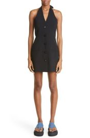 The Attico Isabel Halter Tech Crepe Minidress at Nordstrom