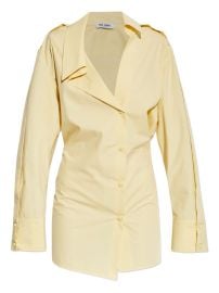 The Attico Mini Buttoned Collared Dress | Yellow | FARFETCH at Farfetch