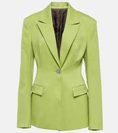 The Attico Wool Gabardine Blazer at Mytheresa