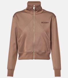 The Attico Zip up Cotton blend Fleece Sweatshirt at Mytheresa
