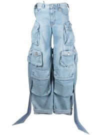 The Attico wide-leg Cargo Jeans - at Farfetch