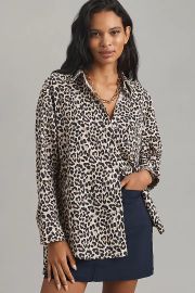 The Bennet Buttondown Shirt By Maeve Printed Edition4 at Anthropologie