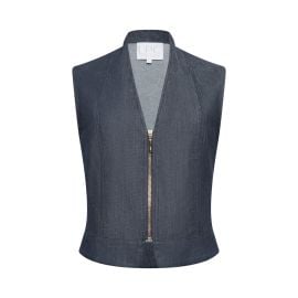 The Brandee Italian Lightweight Denim Vest La Peony Clothing at LPC