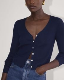 The Cardigan in Ultrasoft Merino Navy Everlane at Everlane