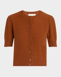 The Cashmere Pointelle Cardigan at Neiman Marcus