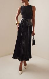 The Claudia Pleated Dress By Brandon Maxwell at Moda Operandi