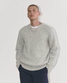 The Cloud Crewneck Sweater Heather Grey Everlane at Everlane